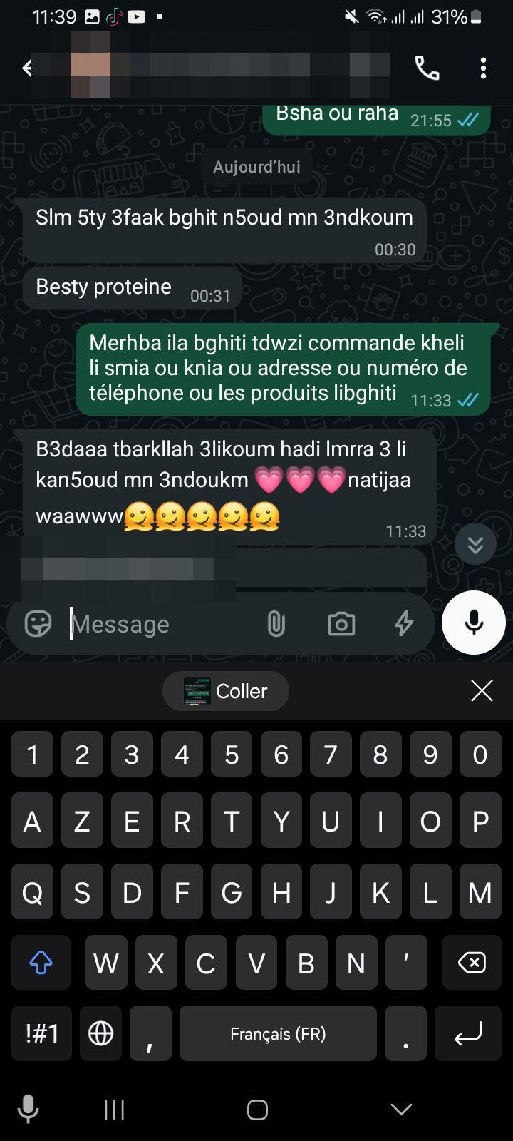 رسالة من زبونة Linova Bio